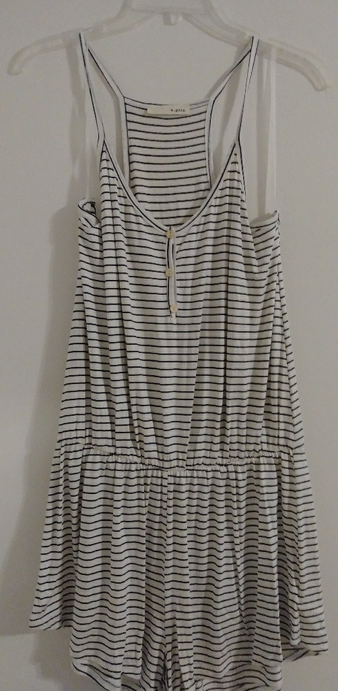 Stripe boutique romper